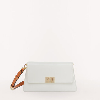 Marshmallow leather crossbody bag