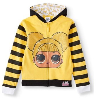 L.O.L Surprise! L.O.L. Surprise! Girls 4-16 All Over Print Zip-Up Costume Hoodie