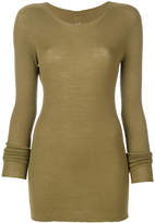 Thumbnail for your product : Rick Owens ribbed round neck sweater