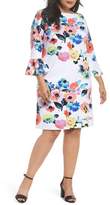 Thumbnail for your product : Tahari Floral Print Shift Dress