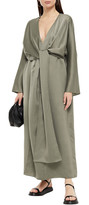 Thumbnail for your product : The Row Clementine Tie-front Cupro Maxi Dress