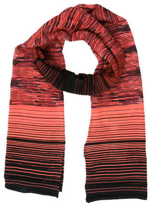 M Missoni Striped Wool-Blend Scarf w/ Tags