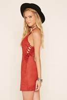 Thumbnail for your product : Forever 21 Faux Suede Halter Dress