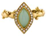 Thumbnail for your product : Elizabeth Showers 18K Seafoam Chalcedony & Diamond Ring