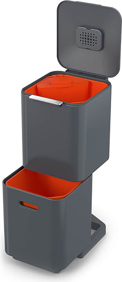 EVRE 24 Litre 3 X 8 L Copartental Recycling Bin With Reovable Inner Buckets Odour Seal And