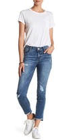 Thumbnail for your product : Jolt Raw Edge Skinny Jean (Juniors)