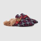 Thumbnail for your product : Gucci Princetown GG diamond slipper