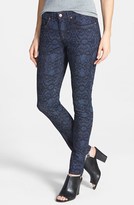 Thumbnail for your product : Eileen Fisher Print Stretch Skinny Jeans (Indigo)
