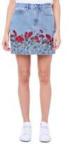 Thumbnail for your product : Juicy Couture Floral Embroidered Denim Skirt