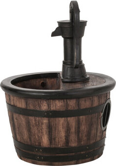 Ophelia & Co. 26.5\" High Hand Crafted Weather Resistant Floor Fountain With Light