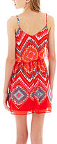 Thumbnail for your product : As U Wish Love Reigns Sleeveless Print Popover Dress
