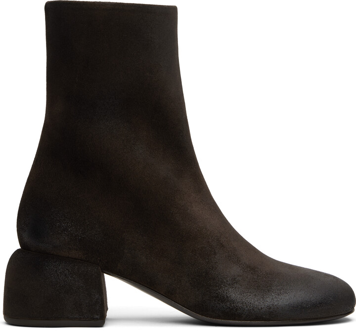 Marsèll Brown Basata Suede Ankle Boots