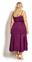 Thumbnail for your product : City Chic Ruffle Amore Maxi Dress - cerise