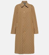 Thumbnail for your product : Gucci Reversible checked linen and wool coat