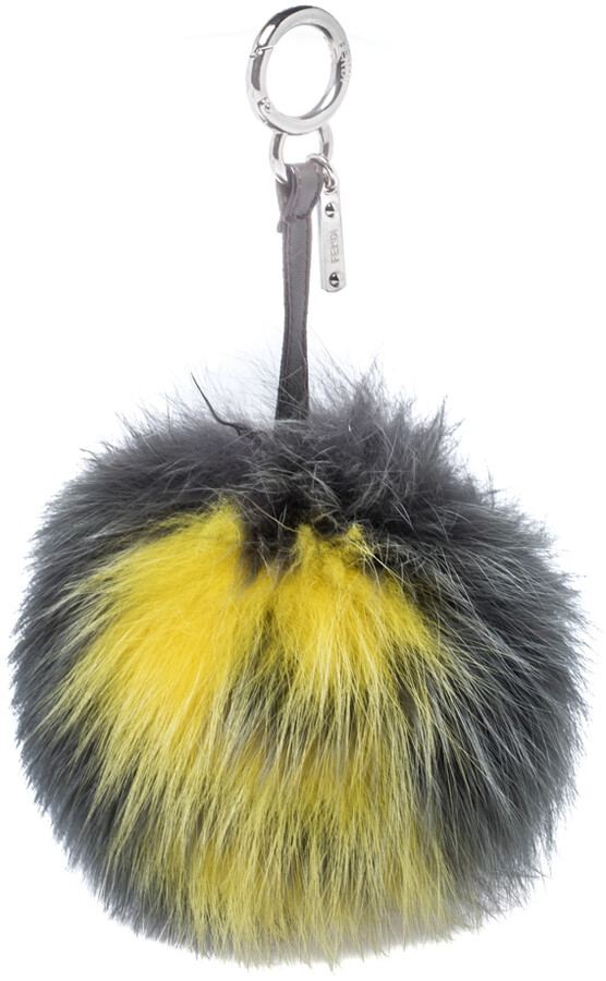 fendi fur keychain