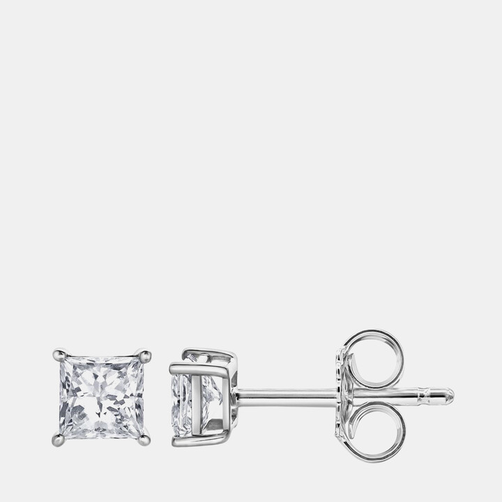 evolve 14K White Gold Lab Grown Diamond Basic Stud Earring (0.66 cts)