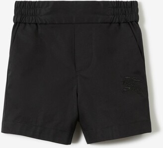 Burberry Childrens EKD Motif Cotton Twill Chino Shorts Size: 12M