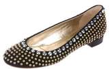 Thumbnail for your product : Giuseppe Zanotti Suede Embellished Flats