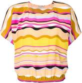 Thumbnail for your product : Emilio Pucci Guanabana Print Short Sleeve Silk Top