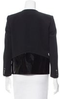 Thumbnail for your product : Helmut Lang Patent Leather High Low Blazer