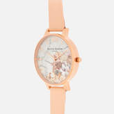 Thumbnail for your product : Olivia Burton Women's Marble Florals Watch - Nude Peach/Rose Gold