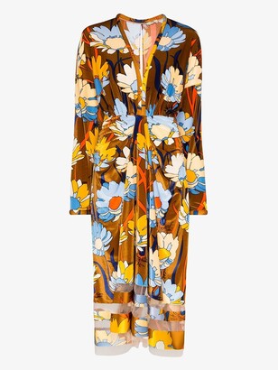 Fendi Floral-Print Maxi Dress