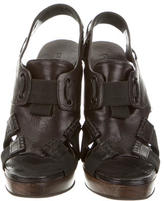 Thumbnail for your product : Derek Lam Leather Wedge Sandals