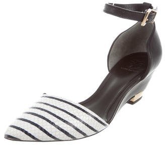 Tory Burch Embossed Pointed-Toe Sandals