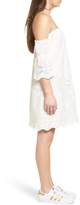 Thumbnail for your product : ASTR the Label Embroidered Off the Shoulder Shift Dress