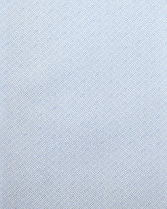Isaia Tonal Micro-Dash Dress Shirt, Light Blue