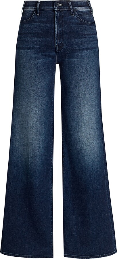 Mother Women's The Hustler Roller Sneak High-Rise Flare Jeans - Homecoming High - Size 23