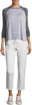 Thumbnail for your product : Rag & Bone JEAN Walton Lace-Up Terry Cropped Jogger Pants