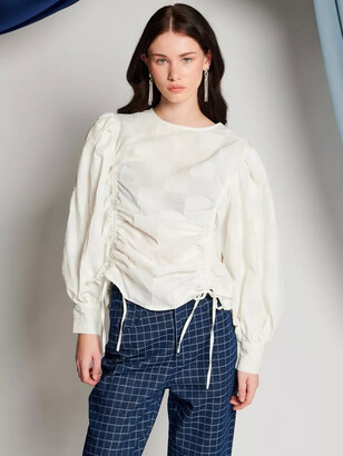 GHOSPELL Alice Ruched Top - ShopStyle