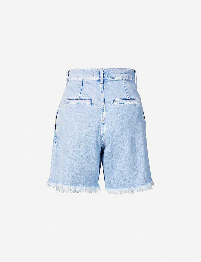 denim shorts with flowers