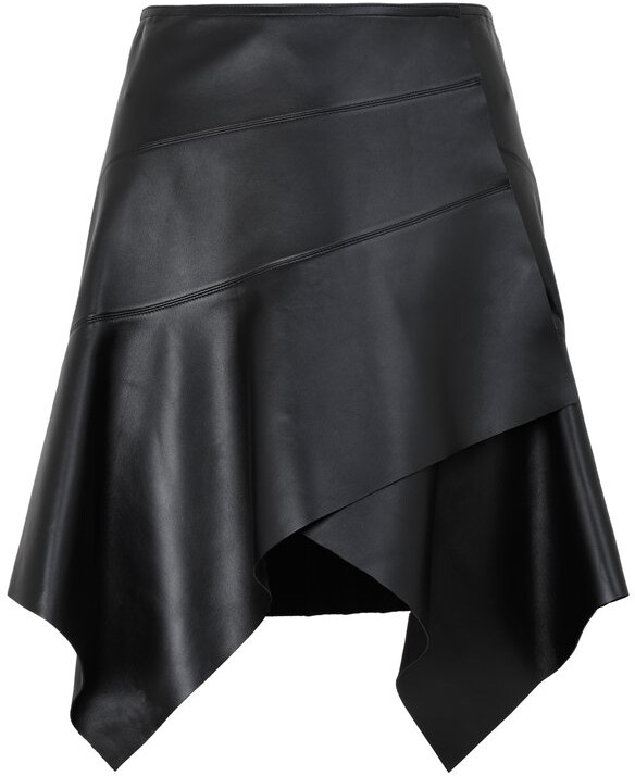 Asymmetrical Leather Skirt | ShopStyle