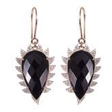 Thumbnail for your product : Meghna Jewels 18k Gold Claw Drop Gemstones & Diamond Earrings