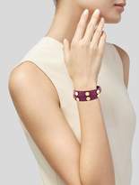 Thumbnail for your product : Tory Burch Studded Logo Double Wrap Bracelet