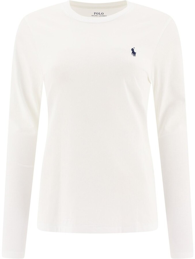 Polo Ralph Lauren White Women's Long Sleeve Tops | Shop the world's largest  collection of fashion | ShopStyle