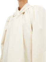 Thumbnail for your product : A.W.A.K.E. Mode Balloon-sleeve Cotton-canvas Blouse - Womens - Cream