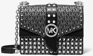 Michael Kors Studded Bag Silver | ShopStyle