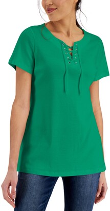 karen scott tunic tops