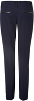 Thumbnail for your product : Steffen Schraut Slim Fit Avenue Essential Pants with Leather Trim