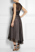 Thumbnail for your product : Reed Krakoff Gathered silk-chiffon dress