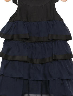 Little Marc Jacobs Girls' Silk Tiered Dress w/ Tags