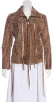 Thumbnail for your product : Ann Demeulemeester Leather Zip-Up Jacket
