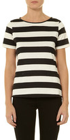 Thumbnail for your product : Dorothy Perkins Black and ivory stripe top