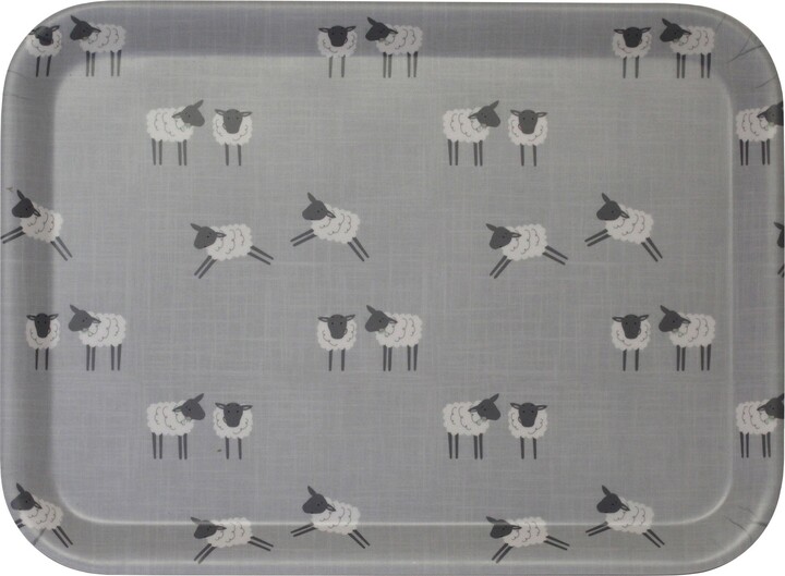 Dunelm Penny the Sheep Large Melamine Tray Grey ShopStyle