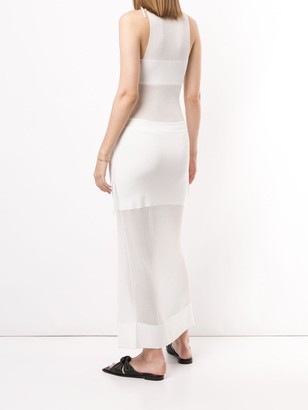 Dion Lee Sheer Asymmetric Midi Dress