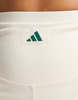 Thumbnail for your product : adidas Training Sports Club graphic legging shorts in white