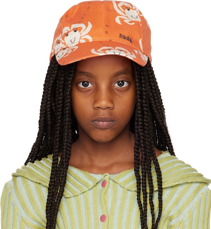 nadadelazos Kids Orange Crabs Cap